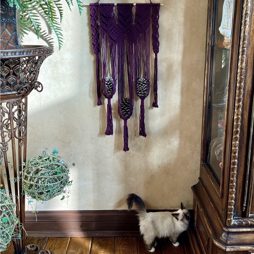 Handmade Macramé Wall Hanging Plant Holder